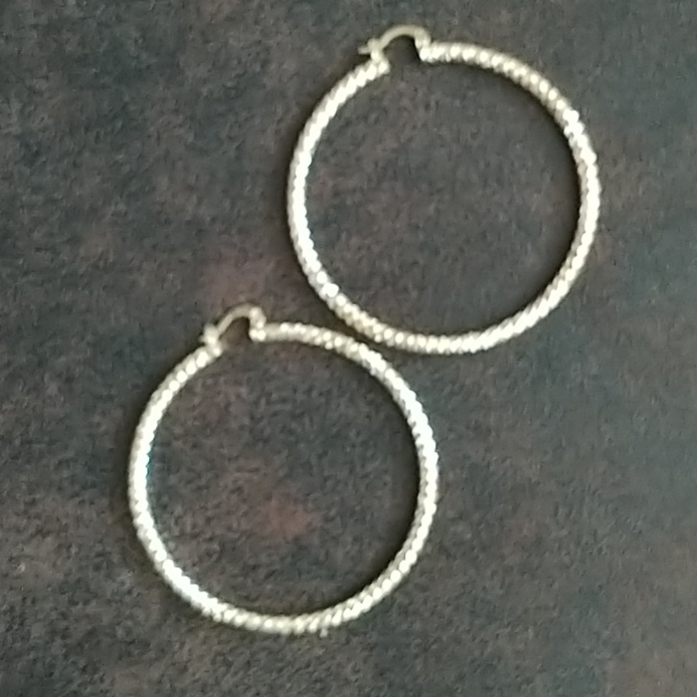Beautiful hoop earrings